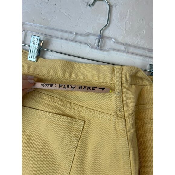 Gitano Yellow Jeans Size 40 100% Cotton Vintage Baggy Jean 90s Y2K - Picture 6 of 10